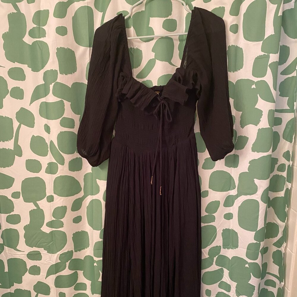 Free People Oasis Dress Black Noir M Medium